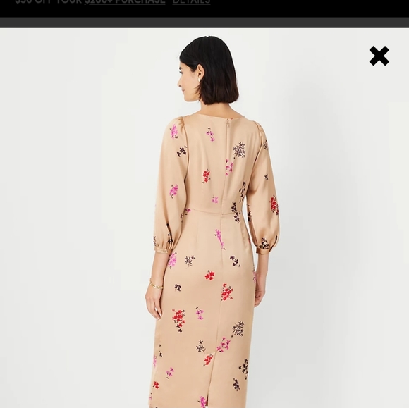 Floral Sheath Dress Ann Taylor - Picture 2 of 12